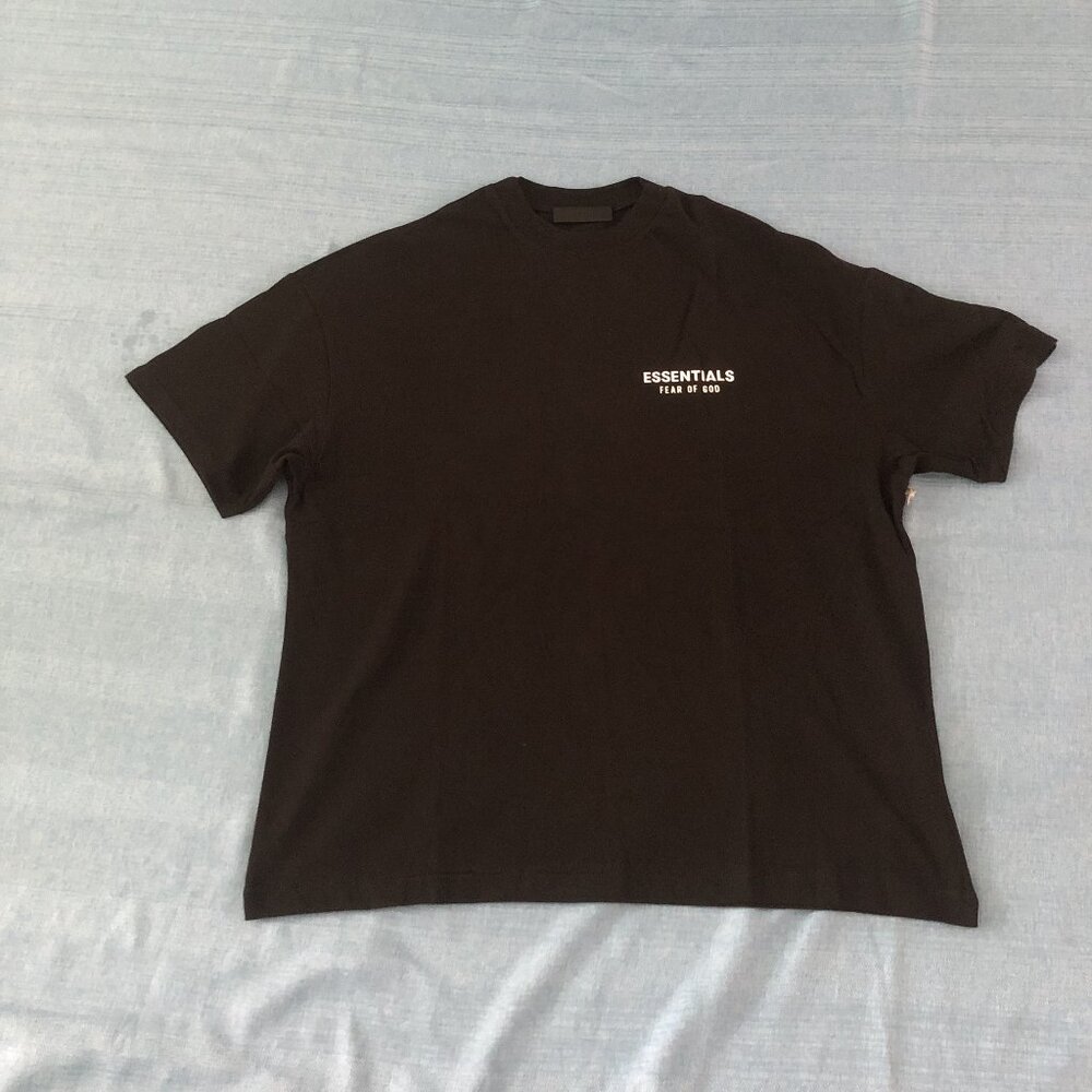 FEAR OF GOD ESSENTIALS Essentials logo-print T-shirt Black